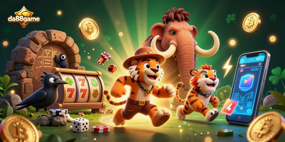 Experience the thrill at da88game’s prehistoric casino with vibrant 3D caveman adventures!