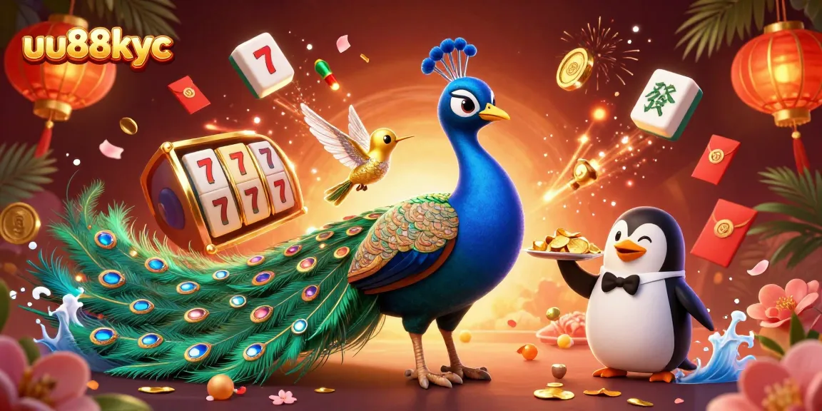 Experience exciting gameplay with uu88kyc's vibrant casino scene featuring extravagant characters and thrilling elements.