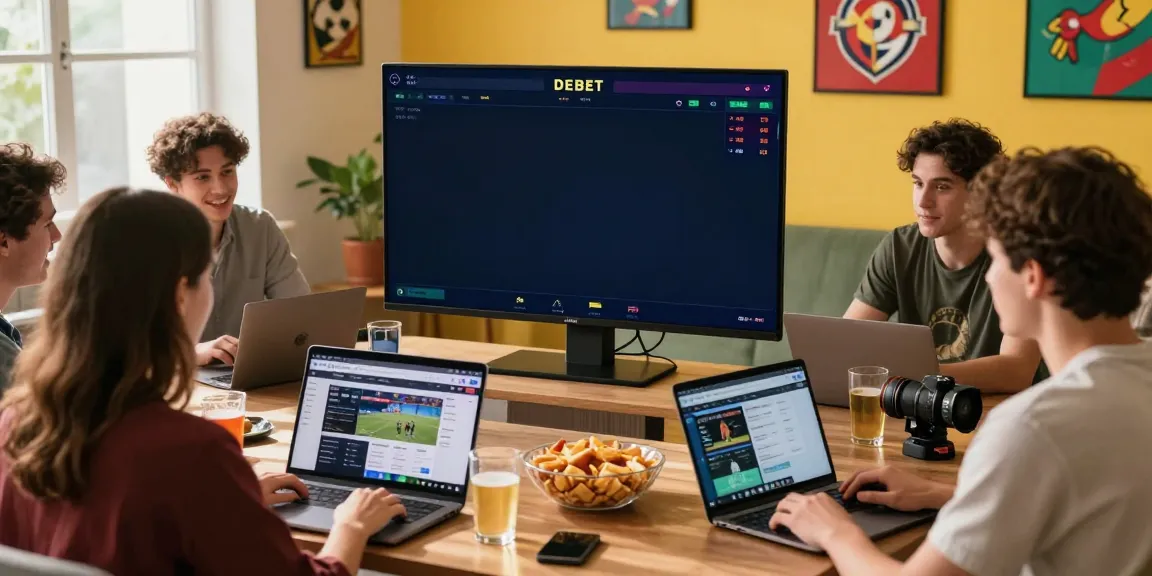 Exciting online betting experience with friends viewing live sports on DEBET.