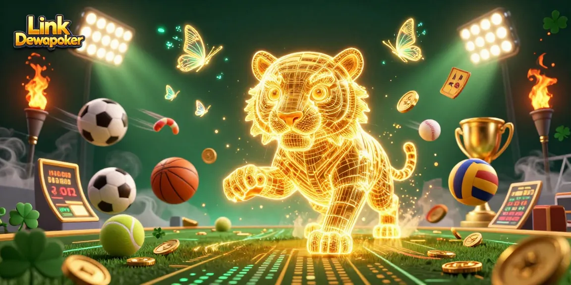 Join the excitement at Link Dewapoker with vibrant casino elements and dynamic gaming action.