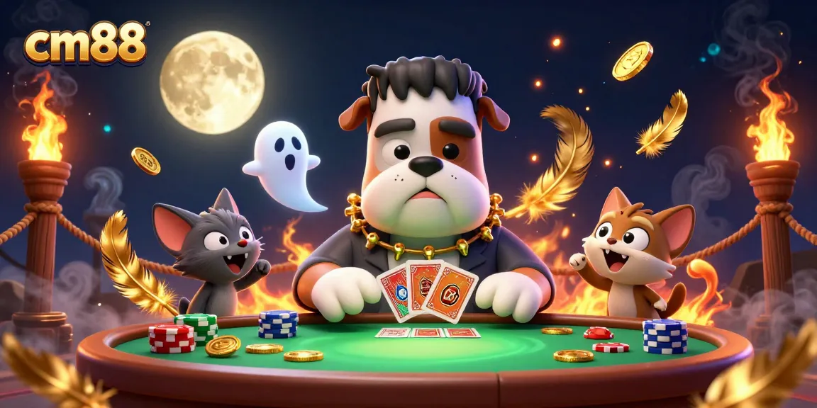 Experience winning strategies at cm88 with a 3D monster-filled card game scene.