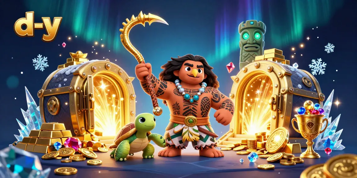 Win big with d-y at the 3D casino adventure featuring extraordinary treasures and vibrant characters!