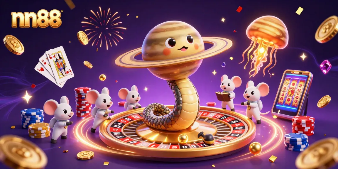 Bet on nn88 with vibrant casino games and cosmic characters for a thrilling experience.