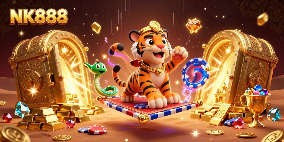 Experience the vibrant magic of NK888 with the sultan and treasures of the online casino world.