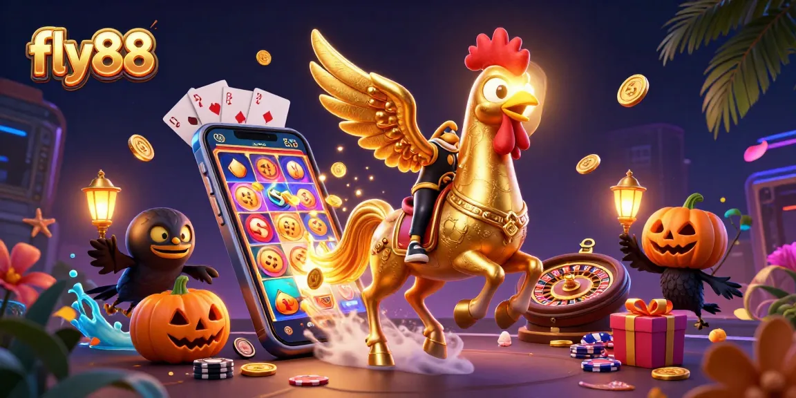 Experience thrilling gameplay at fly88 with vibrant casino elements and dynamic characters.