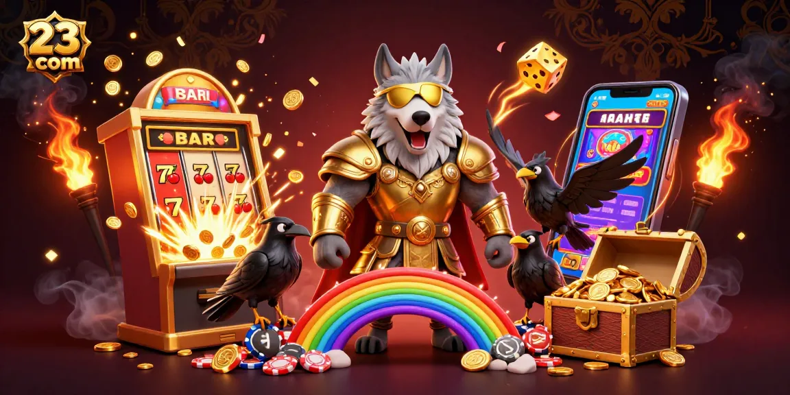 Experience thrilling gaming with 23win com featuring Odin and casino elements bursting with action