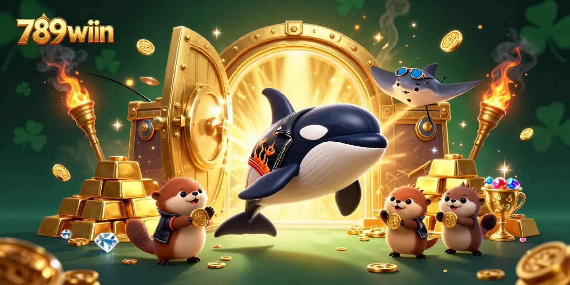 Experience thrilling gameplay at 789wiin with an animated scene featuring adventurous characters and abundant treasure.
